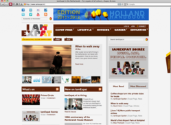 Screenshot of IamExpat website